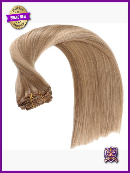 14 Inch Remy Human Hair Clip In Extensions 120g 7pcs Silky Soft main image 5